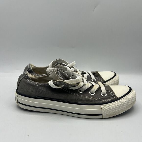 Vtg Converse Chuck Taylor All Star Womens Size 4 Casual Grey Canvas Sneakers - Picture 1 of 11